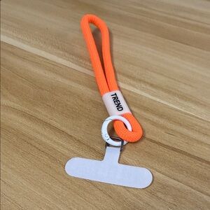 Orange Phone Lanyard